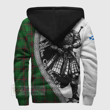 Orrock Tartan Clan Crest Sherpa Hoodie with Highlander Warrior Celtic Style - Tartan Vibes Clothing