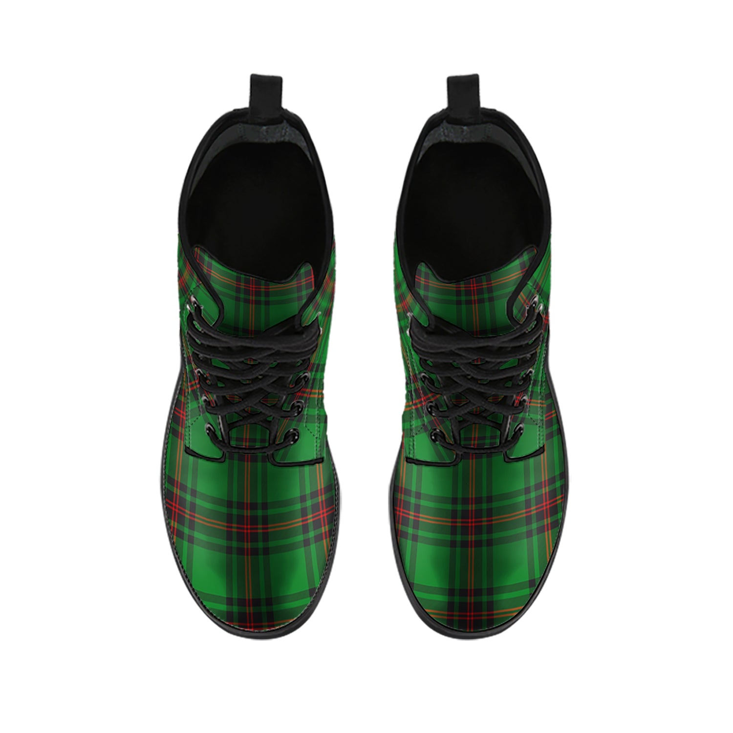Orrock Tartan Leather Boots - Tartan Vibes Clothing