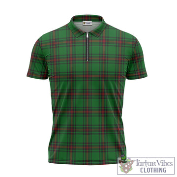 Orrock Tartan Zipper Polo Shirt - Tartan Vibes Clothing