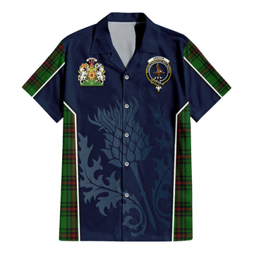 Orrock Tartan Hawaiian Shirt with Family Crest and Scottish Thistle Vibes Sport Style - Tartan Vibes Clothing