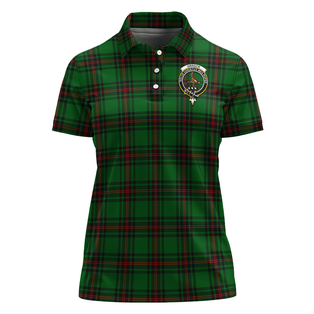 orrock-tartan-polo-shirt-with-family-crest-for-women