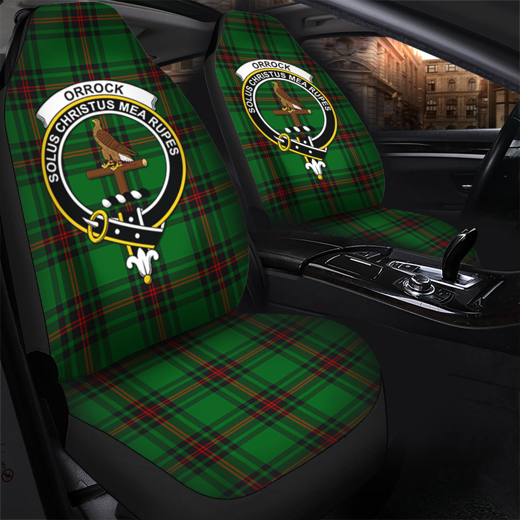 Orrock Tartan Car Seat Cover with Family Crest - Tartan Vibes Clothing