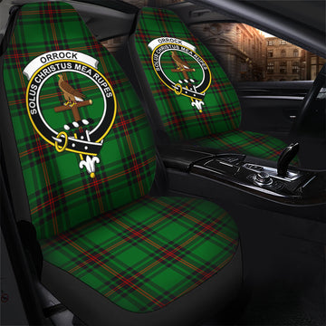 Orrock Tartan Car Seat Cover with Family Crest - Tartan Vibes Clothing