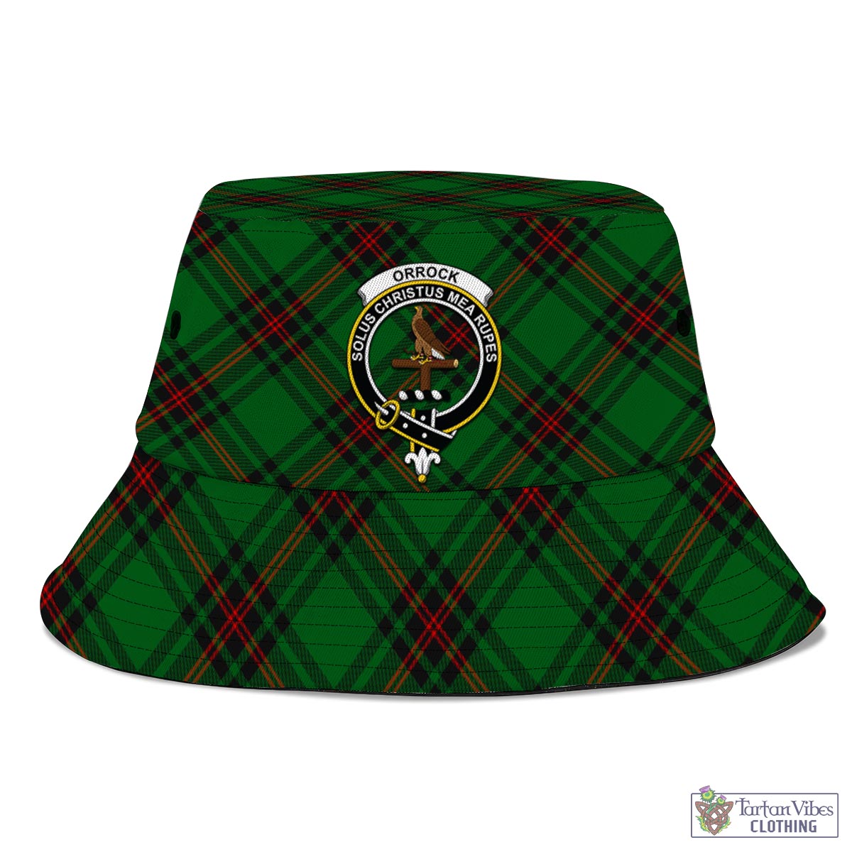 Orrock Tartan Bucket Hat with Family Crest - Tartan Vibes Clothing