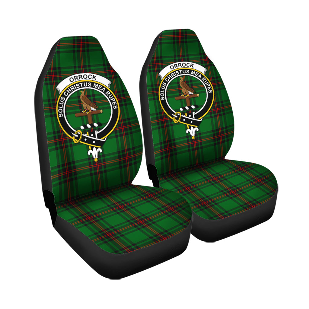 Orrock Tartan Car Seat Cover with Family Crest - Tartan Vibes Clothing