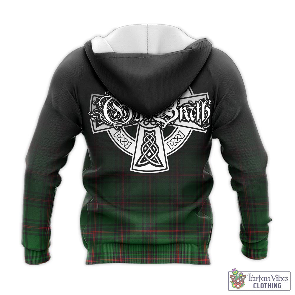 Orrock Tartan Knitted Hoodie Featuring Alba Gu Brath Family Crest Celtic Inspired - Tartan Vibes Clothing