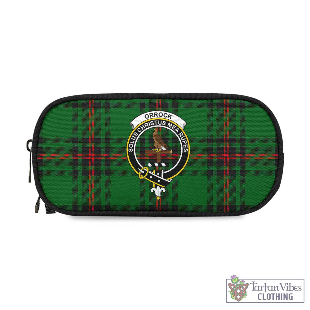 Orrock Tartan Pen and Pencil Case with Family Crest - Tartan Vibes Clothing