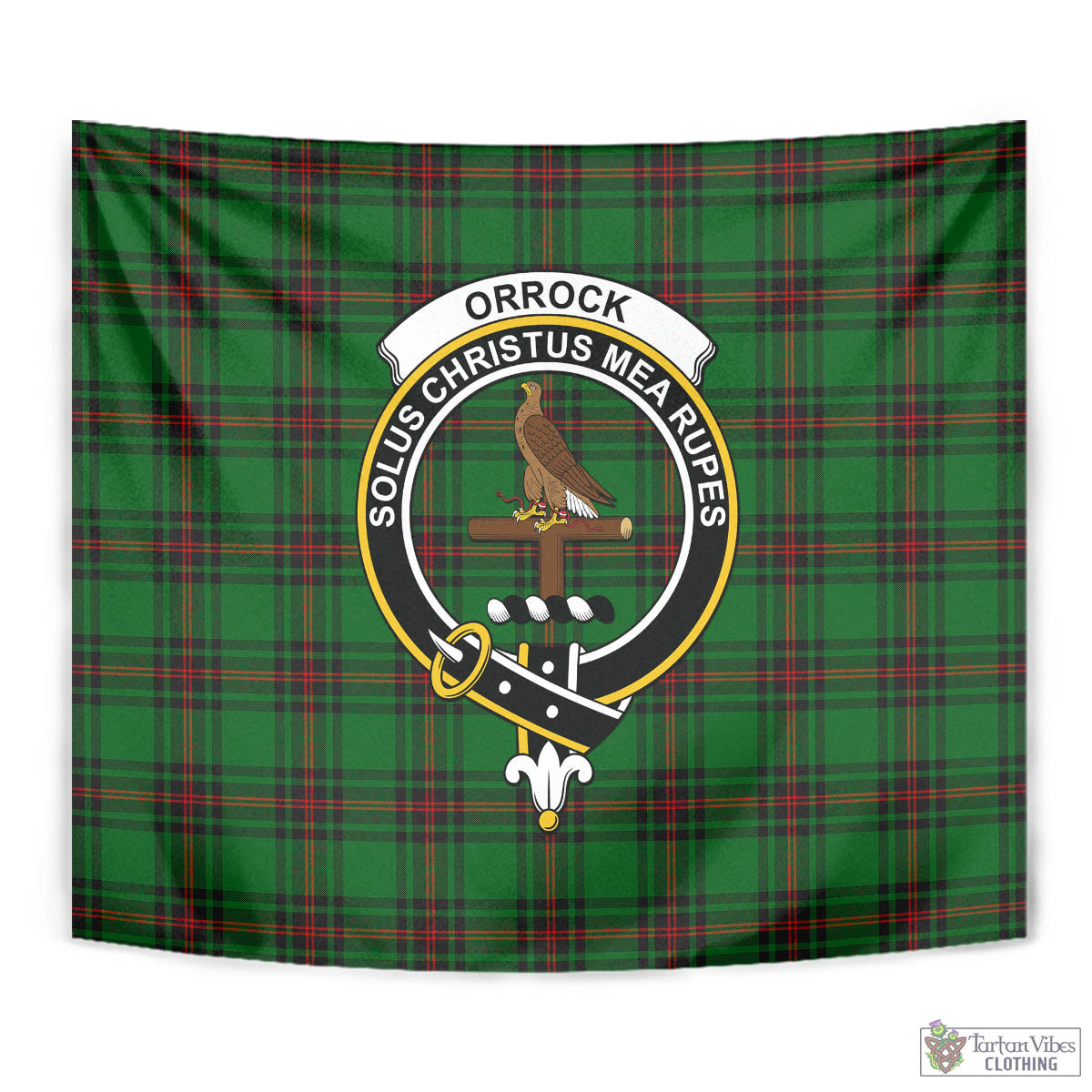 Orrock Tartan Tapestry Wall Hanging and Home Decor for Room with Family Crest - Tartan Vibes Clothing