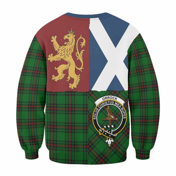Orrock Crest Tartan Sweatshirt with Lion Rampant Saltire Style