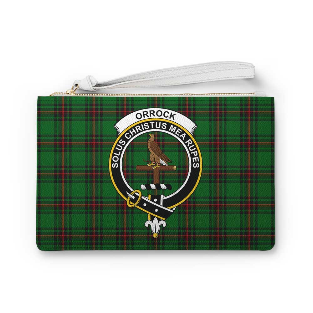 Tartan Vibes Clothing Orrock Family Crest Tartan Clutch Bag