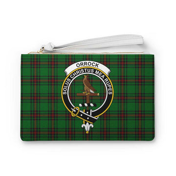 Tartan Vibes Clothing Orrock Family Crest Tartan Clutch Bag