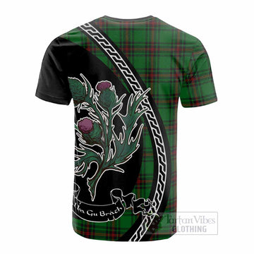 Orrock Family Crest Tartan Cotton T-shirt Alba Thistle Inspired
