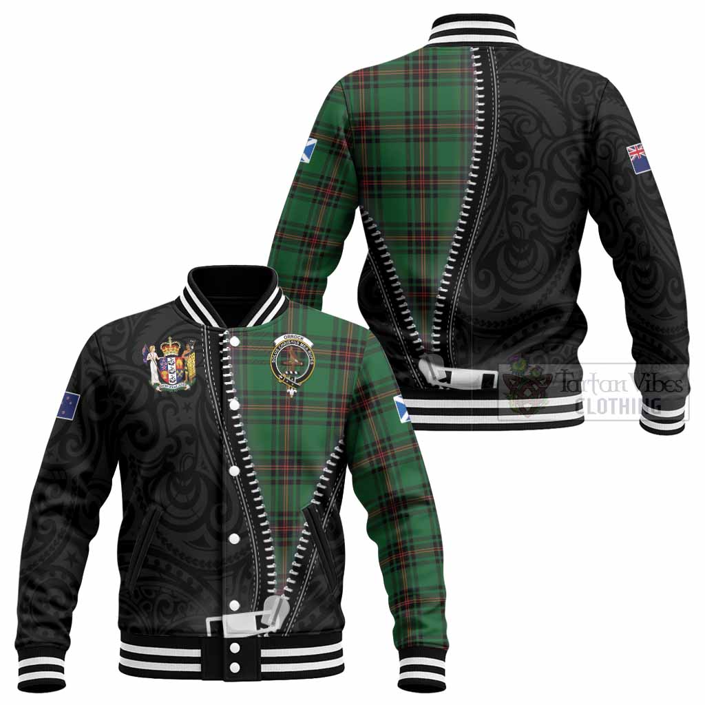 Orrock Tartan Baseball Jacket New Zealand Pattern Unique Zipper Stylized