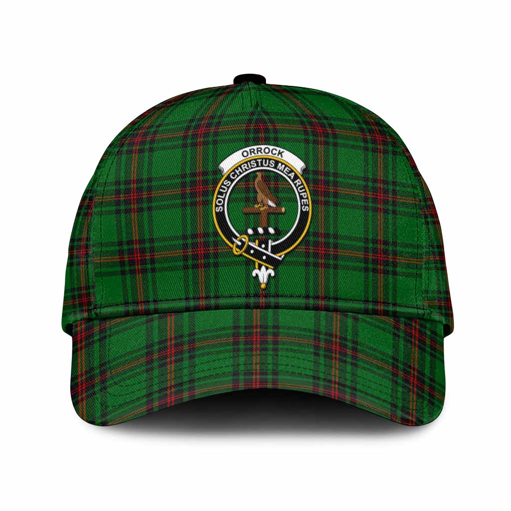 Orrock Tartan Classic Cap with Family Crest