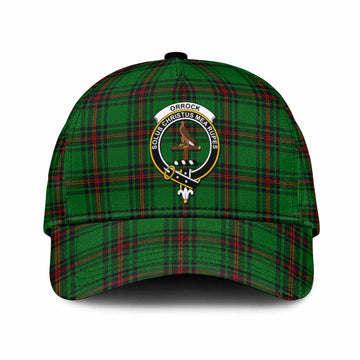 Orrock Tartan Classic Cap with Family Crest