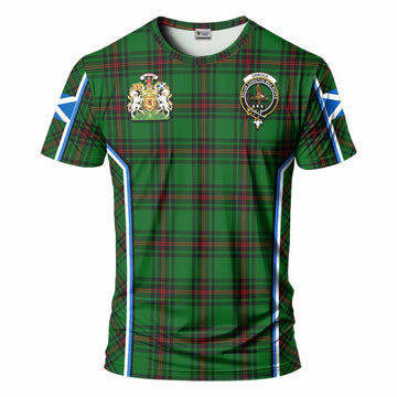 Orrock Tartan Crest T-shirt Scotland Coat of Arm Flag Style