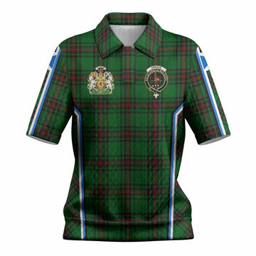 Orrock Tartan Crest Women’s Polo Sweater Top Scotland Coat of Arm Flag Style