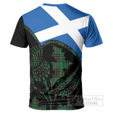 Orrock Tartan Family Crest T-Shirt Scotland Thistle Floral Flag Style