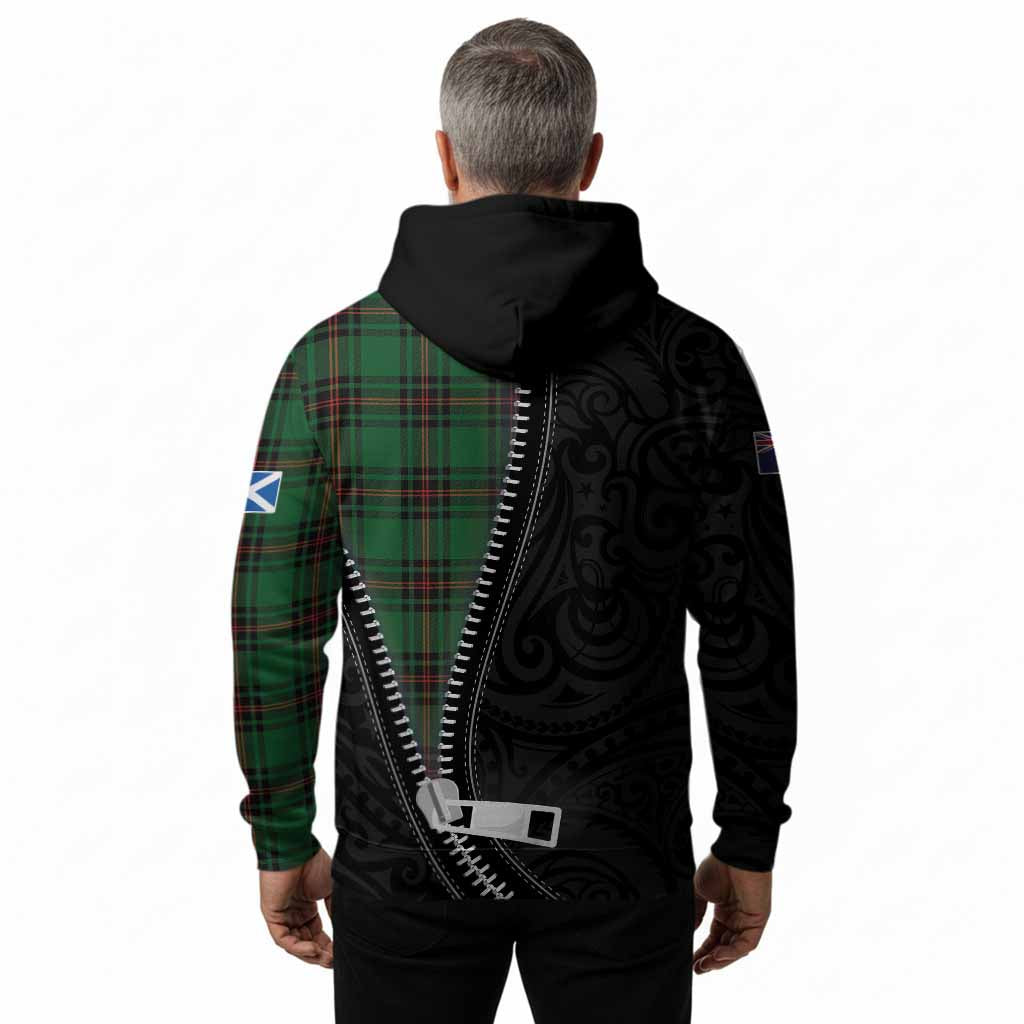 Orrock Tartan Hoodie New Zealand Pattern Unique Zipper Stylized