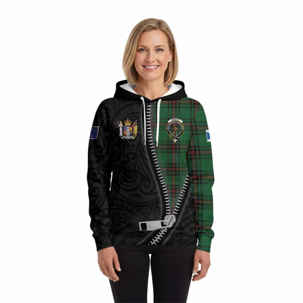 Orrock Tartan Hoodie New Zealand Pattern Unique Zipper Stylized