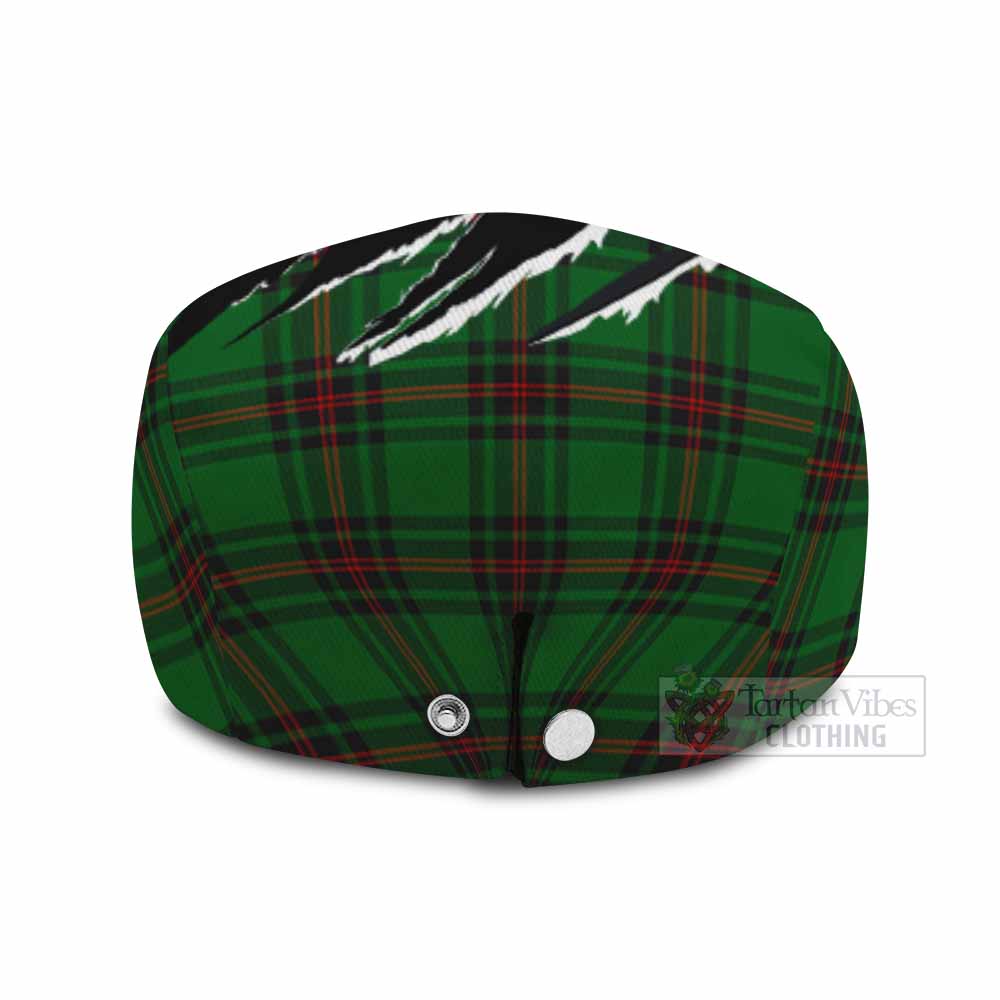 Orrock Tartan Loch Ness Monster Flat Cap, Jeff Cap Celtic Knot Nessie Art