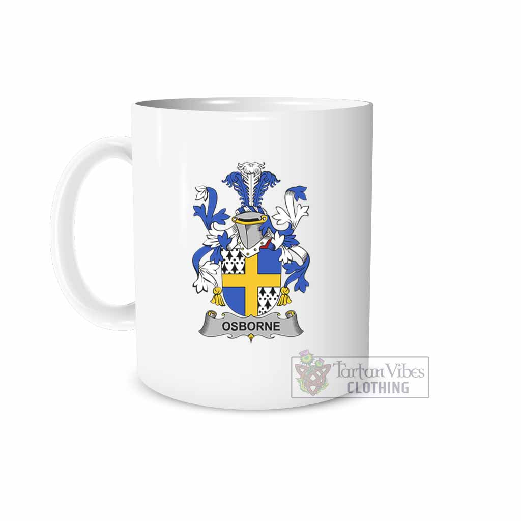 Tartan Vibes Clothing Osborne Irish Clan Coat of Arms Ceramic Mug