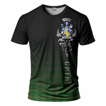 Tartan Vibes Clothing Osborne Irish Clan T-Shirt with Coat of Arms Erin Go Bragh Celtic Inspired