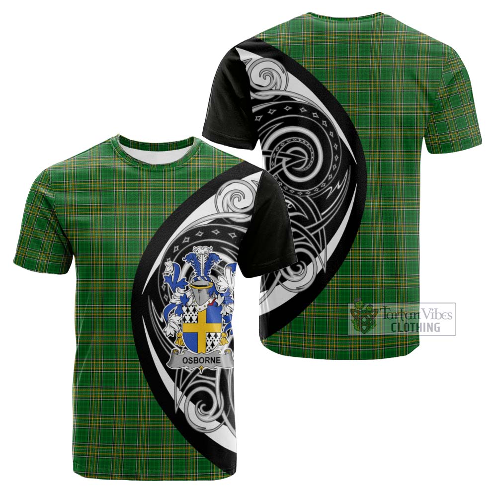 Tartan Vibes Clothing Osborne Irish Clan Cotton T-shirt Celtic Circle Style