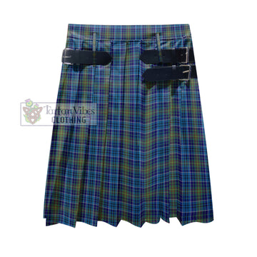 O'Sullivan Tartan Men's Pleated Skirt - Fashion Casual Retro Scottish Kilt Style