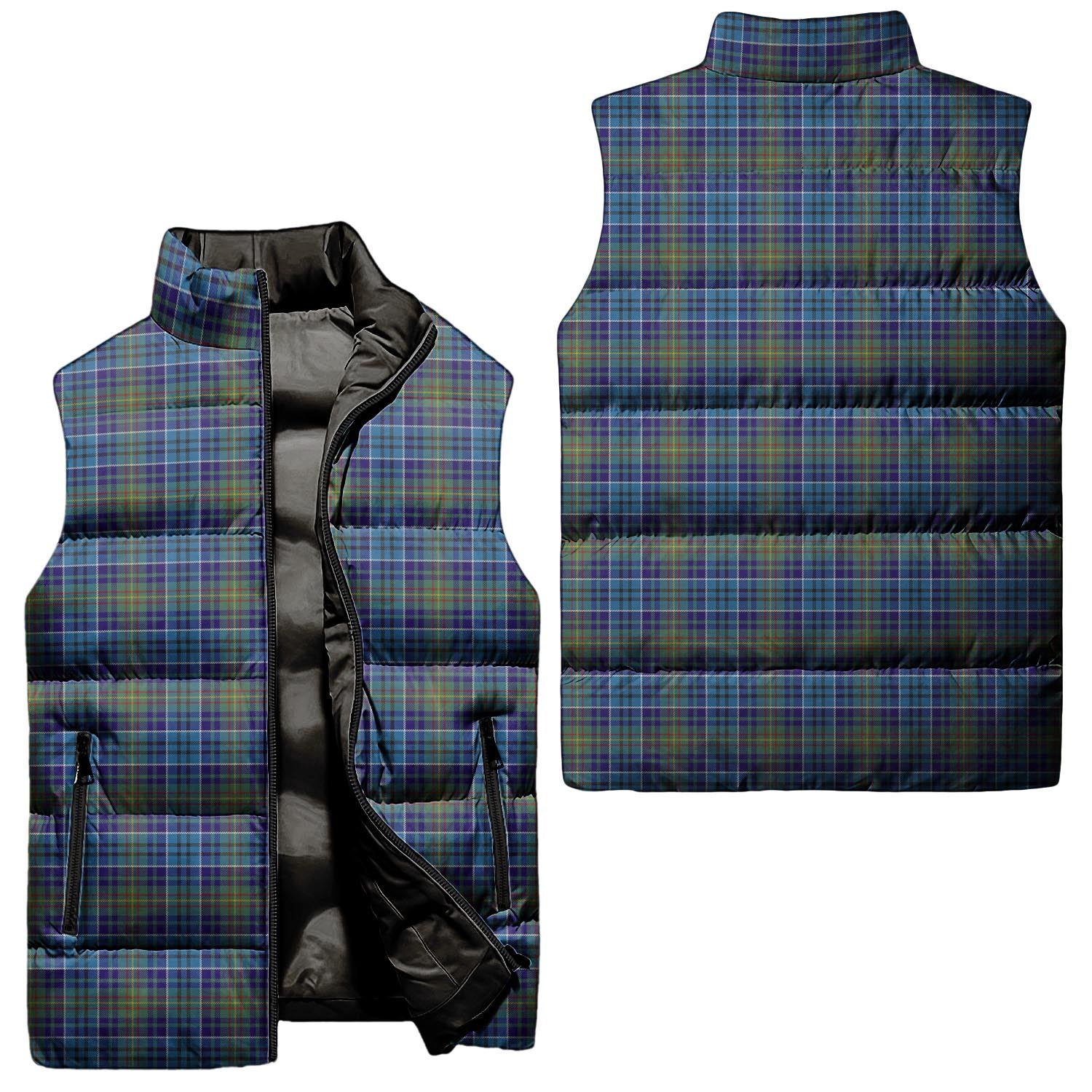 O'Sullivan Tartan Sleeveless Puffer Jacket Unisex - Tartanvibesclothing