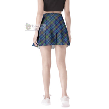 O'Sullivan Tartan Women's Plated Mini Skirt Cross Style