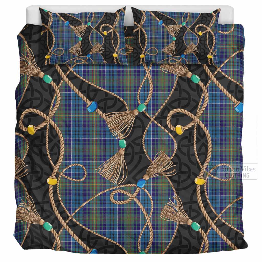 O'Sullivan Scottish Tartan Twisted Ropes Stylized Bedding Set UK Bedding Set UK Super King 104*94 inch - Tartan Vibes Clothing