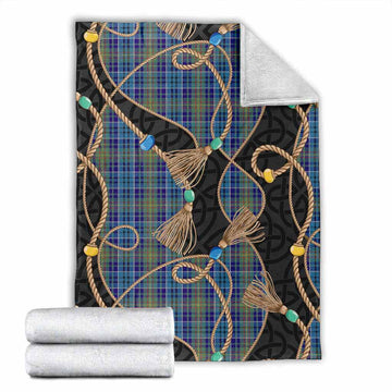 O'Sullivan Scottish Tartan Twisted Ropes Stylized Blanket X-Large 59 x 79 inches 150 x 200 cm - Tartan Vibes Clothing