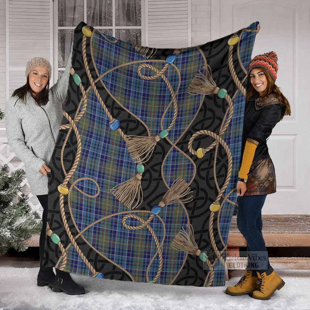 O'Sullivan Scottish Tartan Twisted Ropes Stylized Blanket - Tartan Vibes Clothing