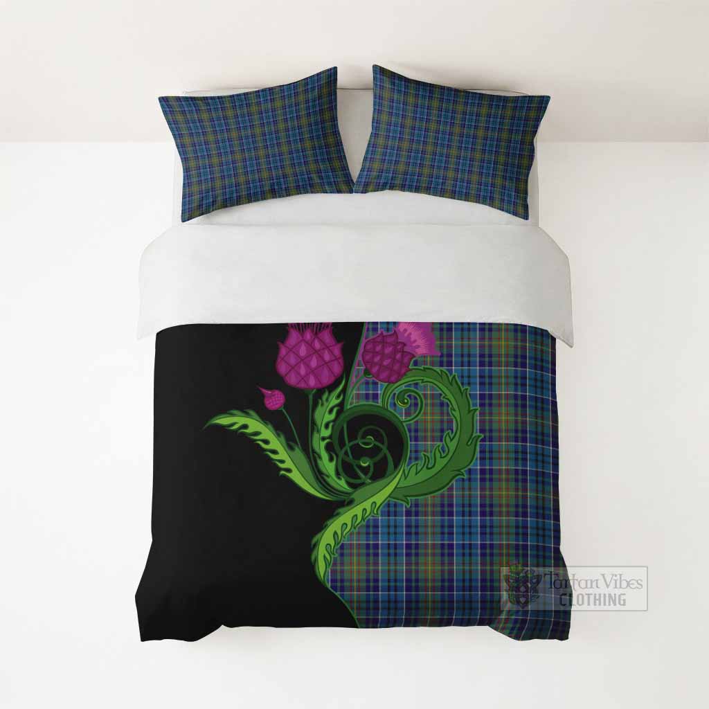 O'Sullivan Tartan Bedding Set Traditional Scottish Thistle - Tartan Vibes Clothing