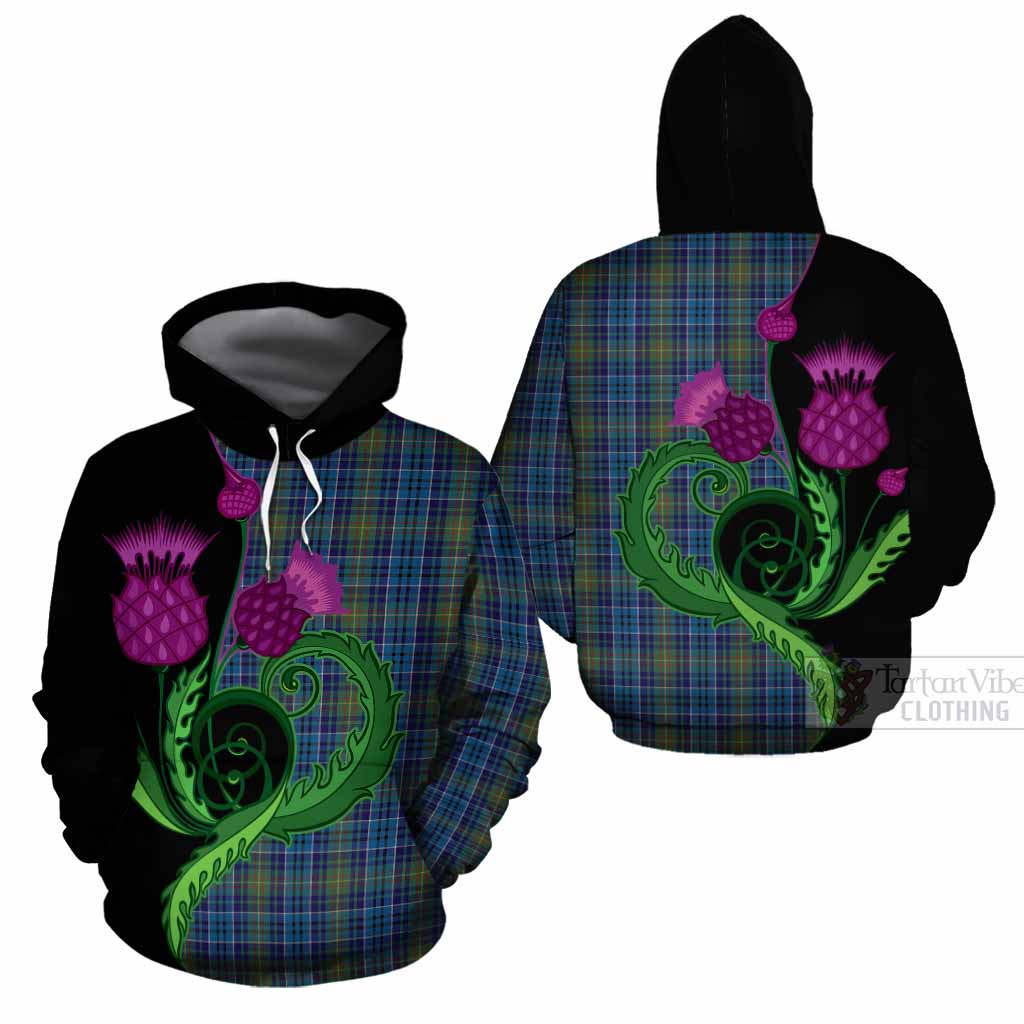 O'Sullivan Tartan Cotton Hoodie Traditional Scottish Thistle