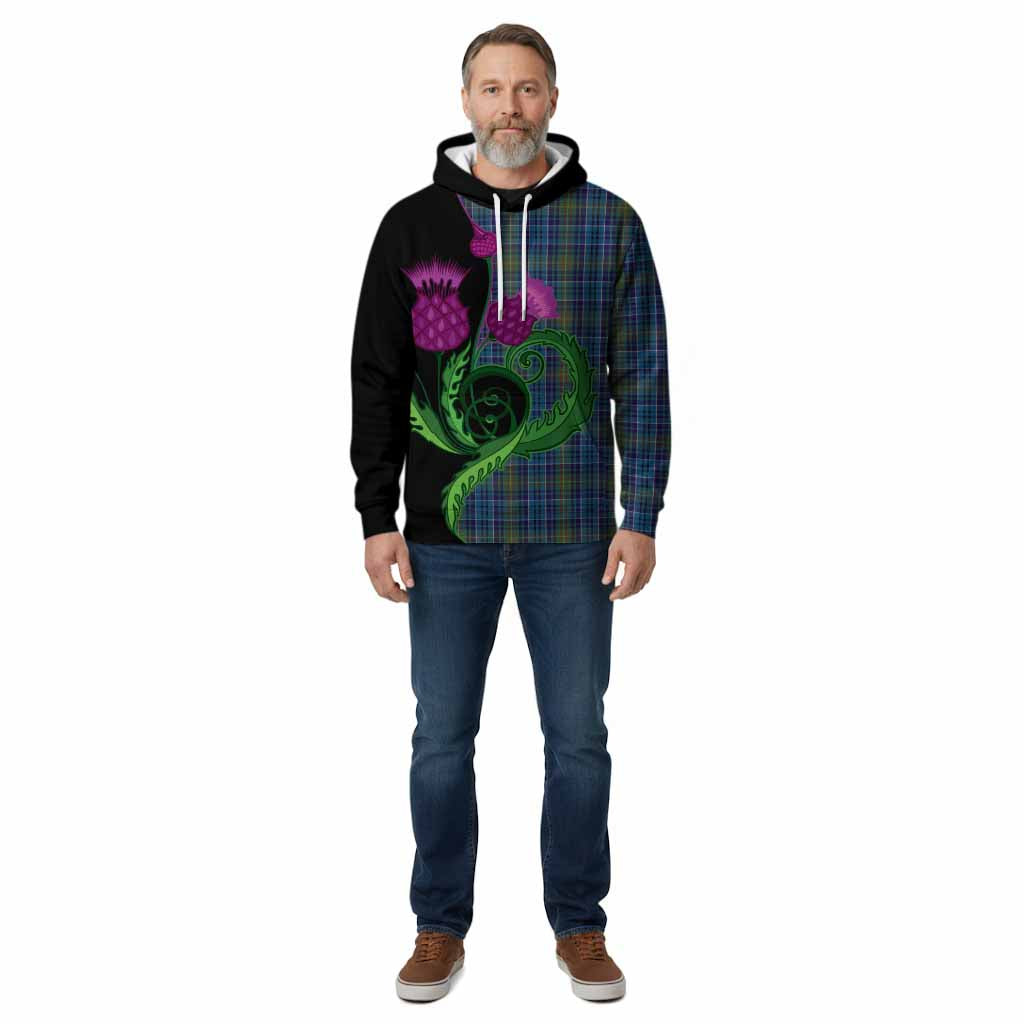 O'Sullivan Tartan Cotton Hoodie Traditional Scottish Thistle