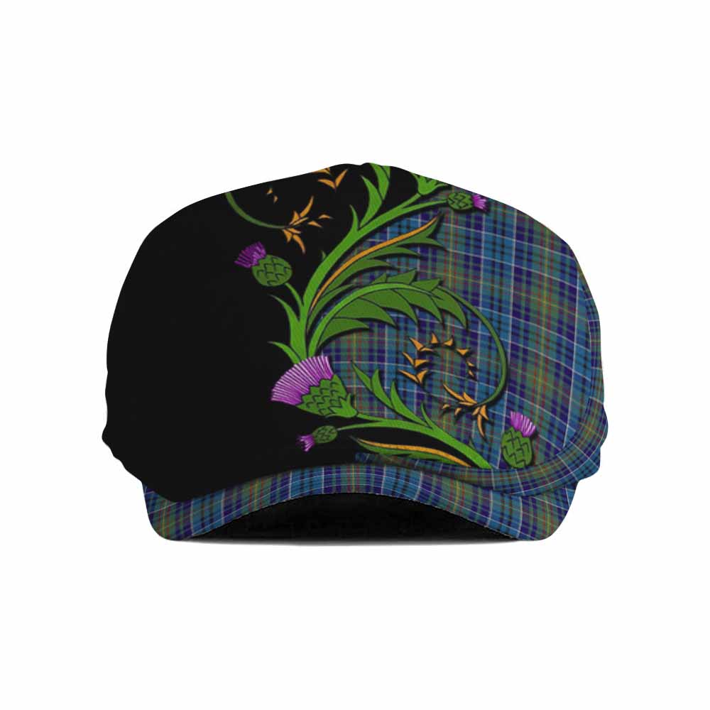 O'Sullivan Tartan Flat Cap, Jeff Cap Scottish Thistle Pride Heritage Art