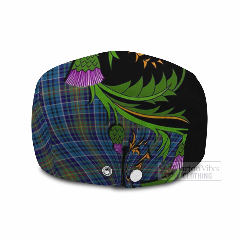 O'Sullivan Tartan Flat Cap, Jeff Cap Scottish Thistle Pride Heritage Art