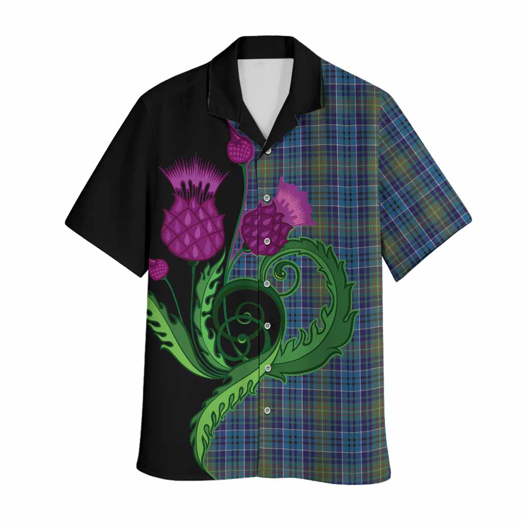 O'Sullivan Tartan Hawaiian Shirt Traditional Scottish Thistle