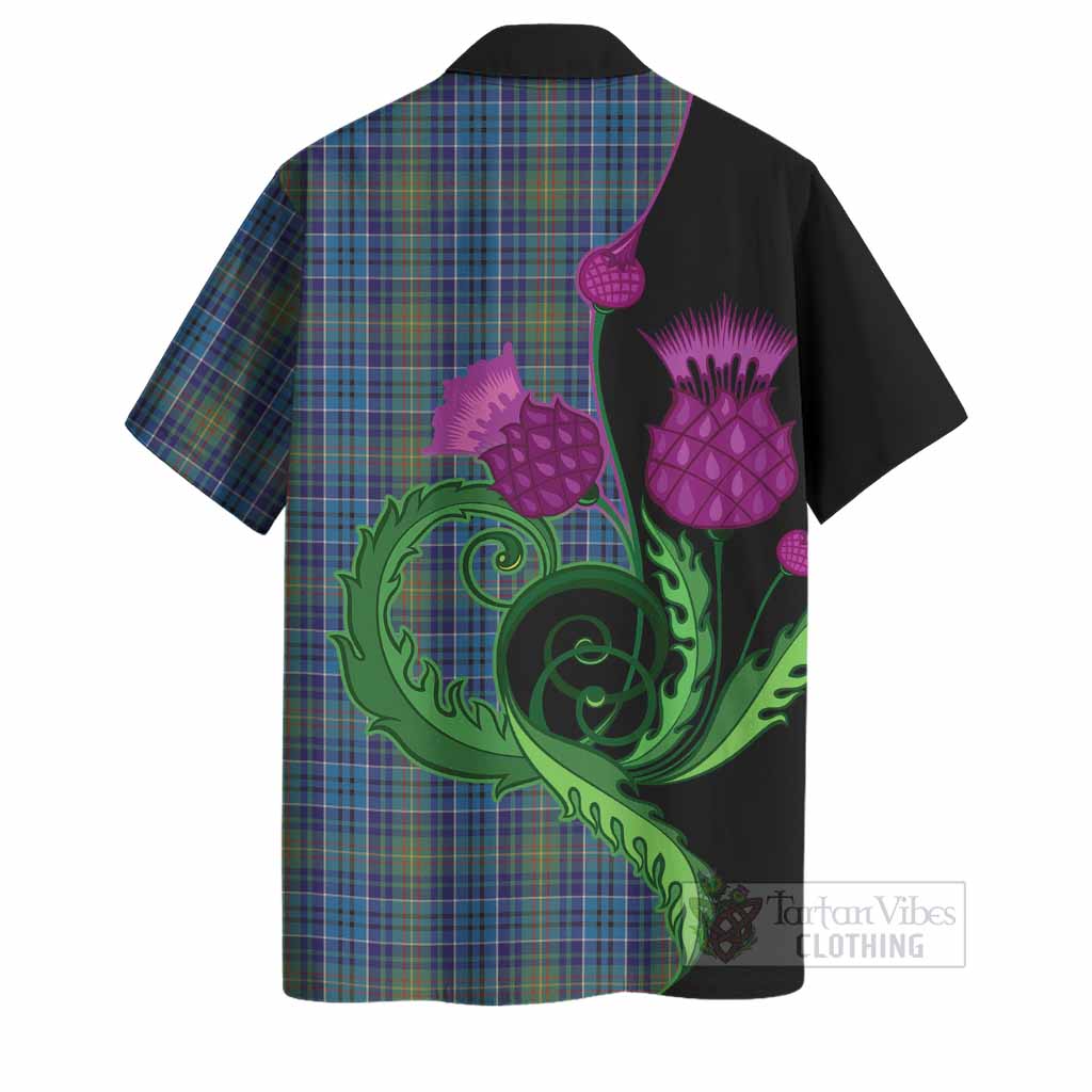 O'Sullivan Tartan Hawaiian Shirt Traditional Scottish Thistle