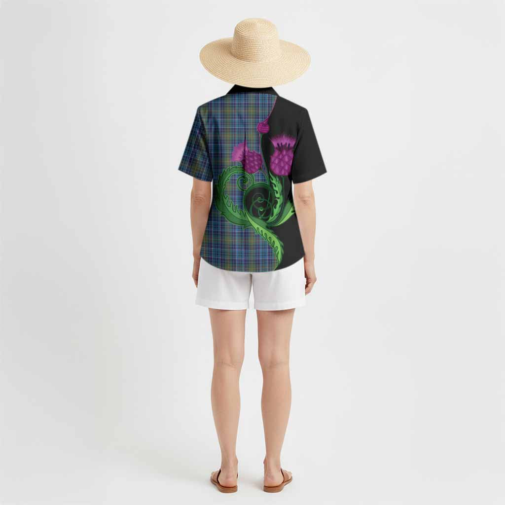 O'Sullivan Tartan Hawaiian Shirt Traditional Scottish Thistle