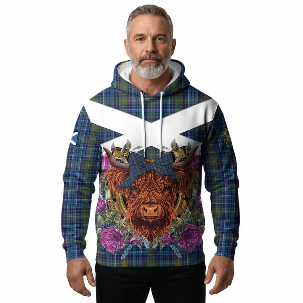 O'Sullivan Tartan Hoodie Scottish Thistle Heilan Coo