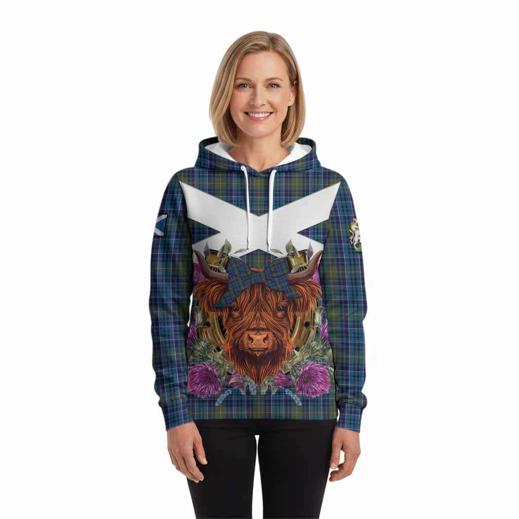O'Sullivan Tartan Hoodie Scottish Thistle Heilan Coo