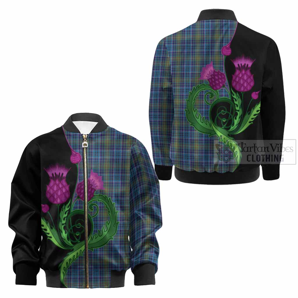 O'Sullivan Tartan Kid Bomber Jacket Traditional Scottish Thistle