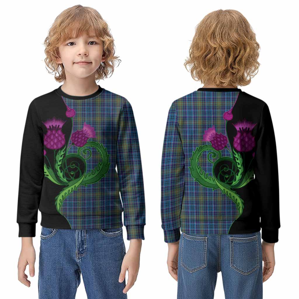 O'Sullivan Tartan Kid Knitted Sweatshirt Traditional Scottish Thistle