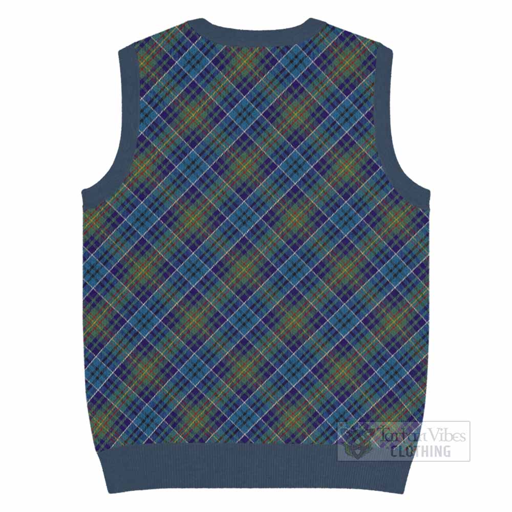 O'Sullivan Tartan  Knitted V-Neck Vest Cross Style