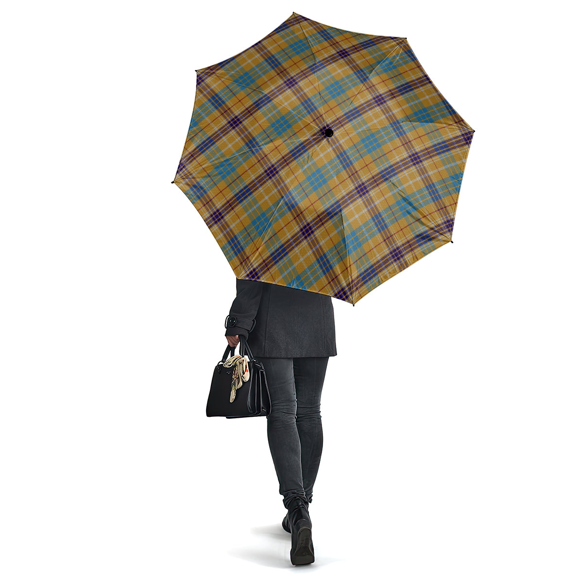 Ottawa Canada Tartan Umbrella One Size - Tartanvibesclothing