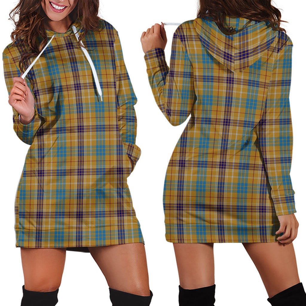 Ottawa Canada Tartan Hoodie Dress - Tartan Vibes Clothing