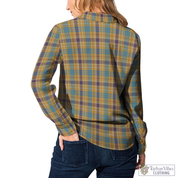 Ottawa Canada Tartan Women's Casual Shirt